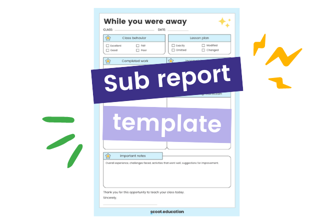 sub report template preview